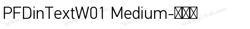 PFDinTextW01 Medium字体转换